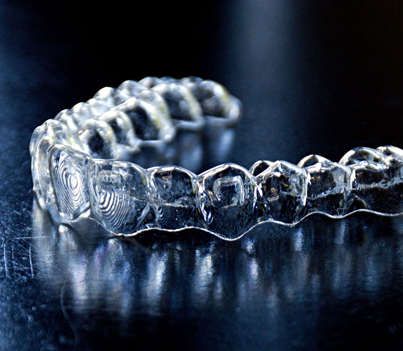 clear aligner up close